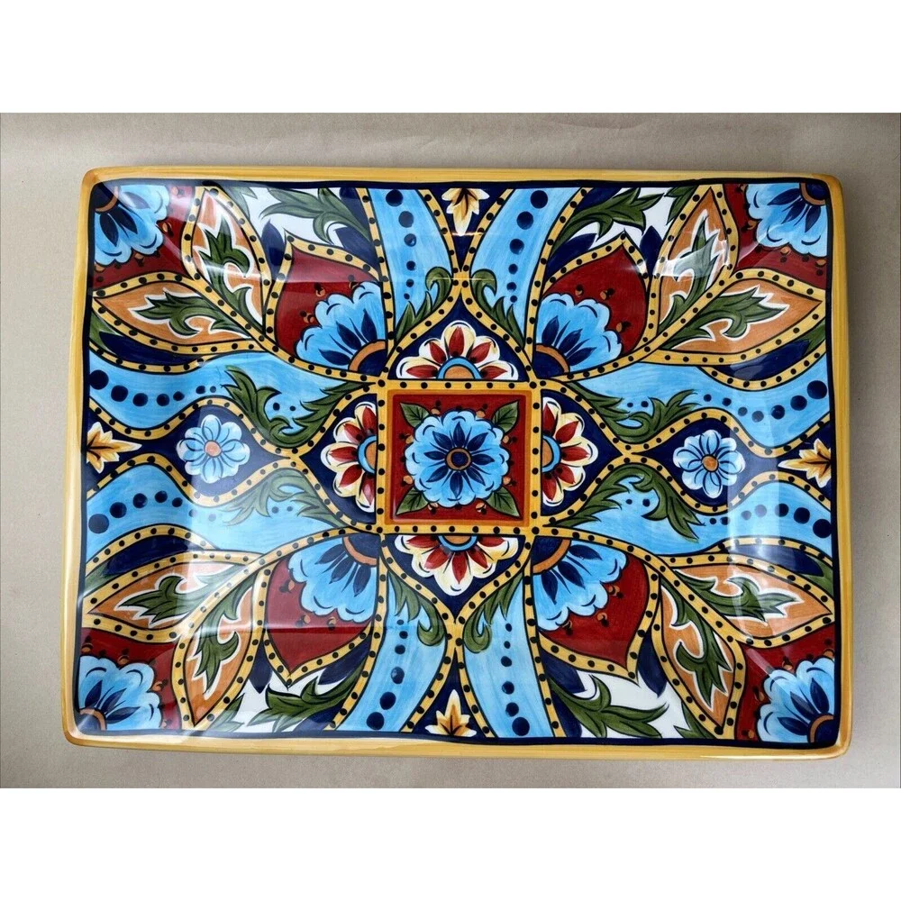 ESPANA Tabletops‎ Unlimited LA BARCA Rectangular Serving Platter 16X12” Mint